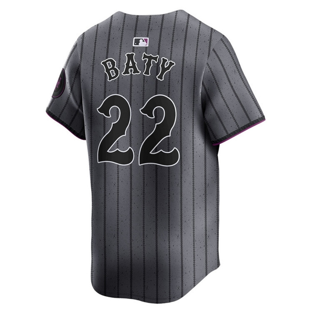 New York Mets Brett Baty Grey Size XL Jersey
